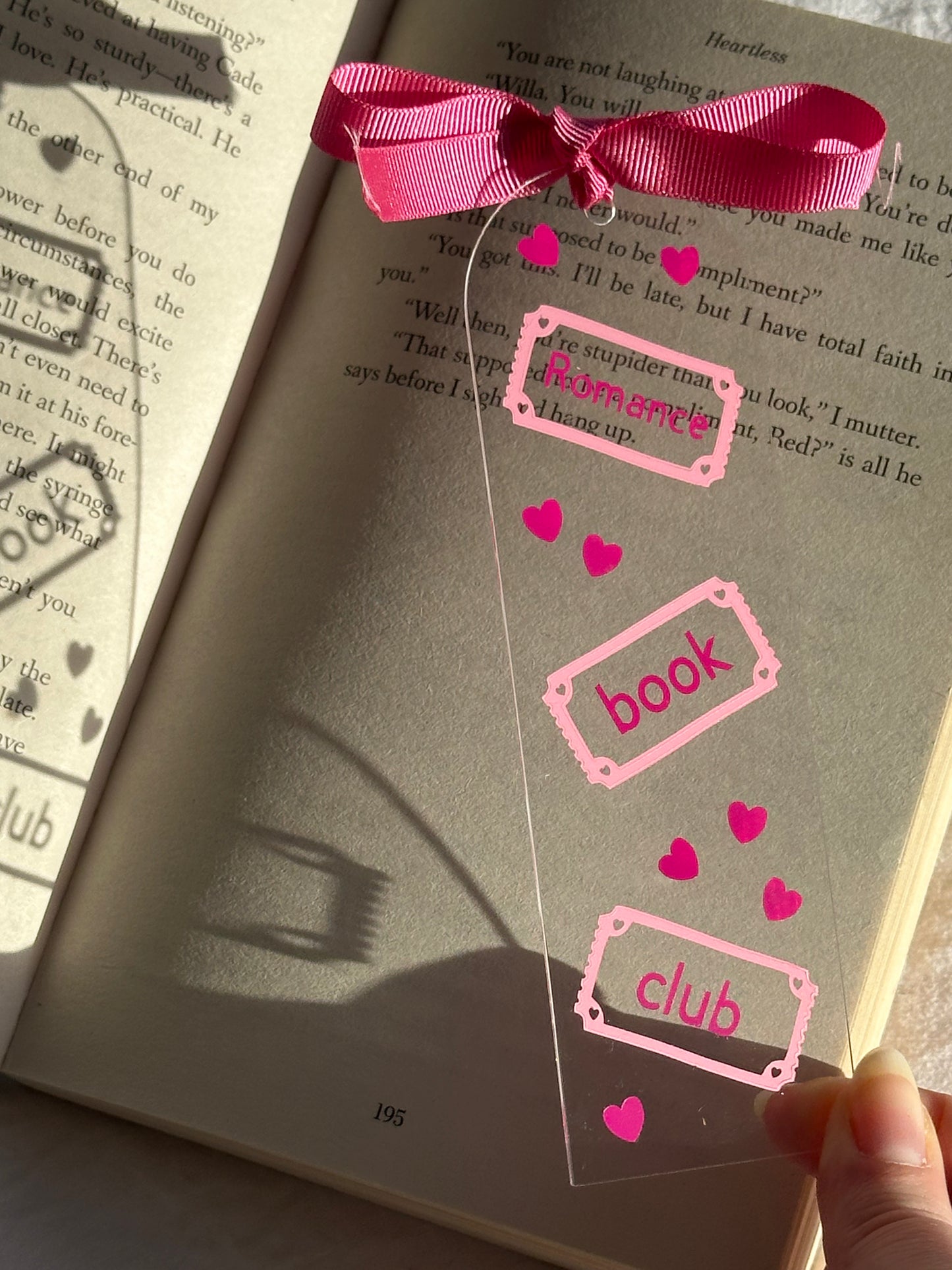 Romance club bookmark