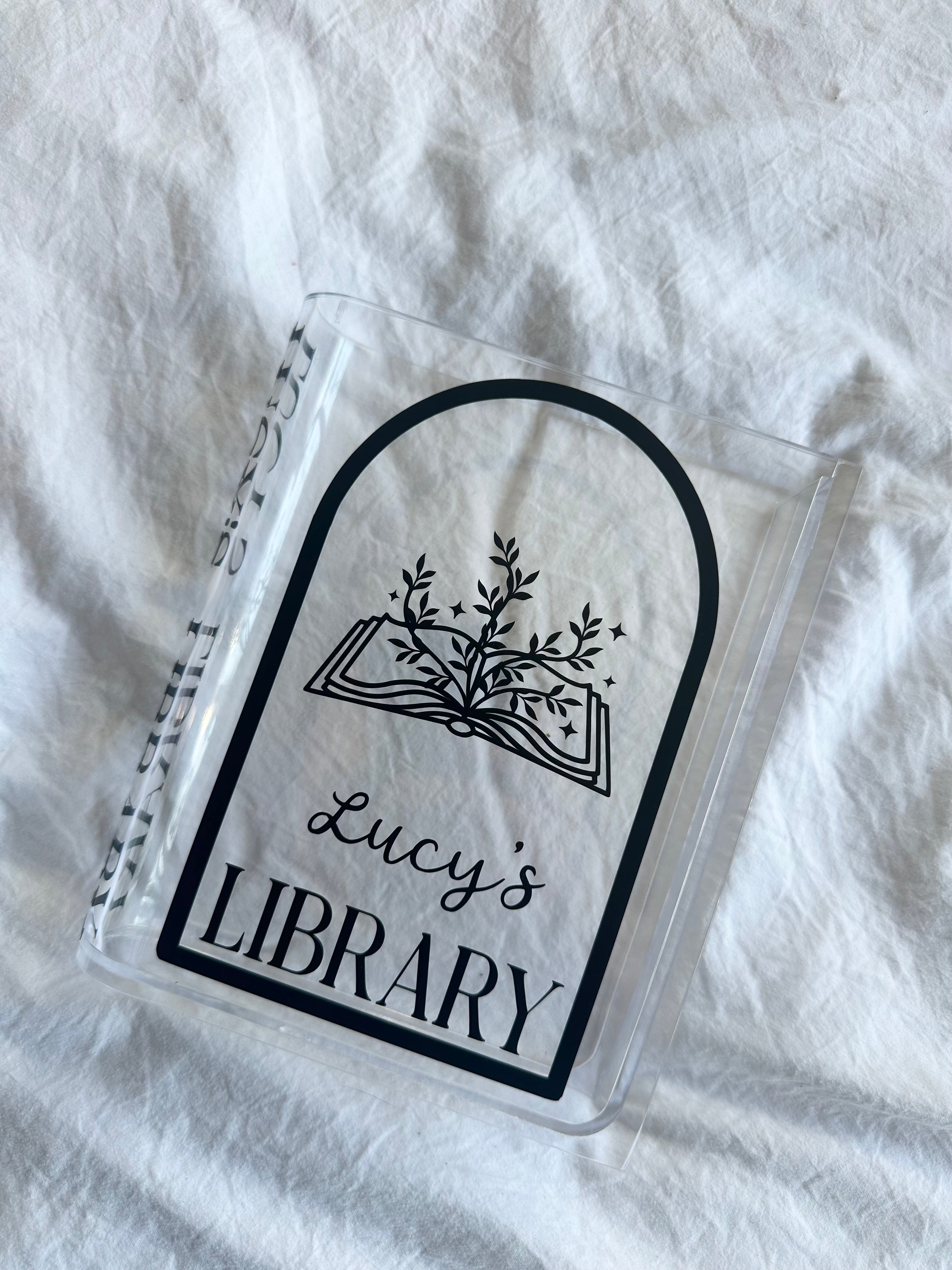 Book vase - custom name library 📚