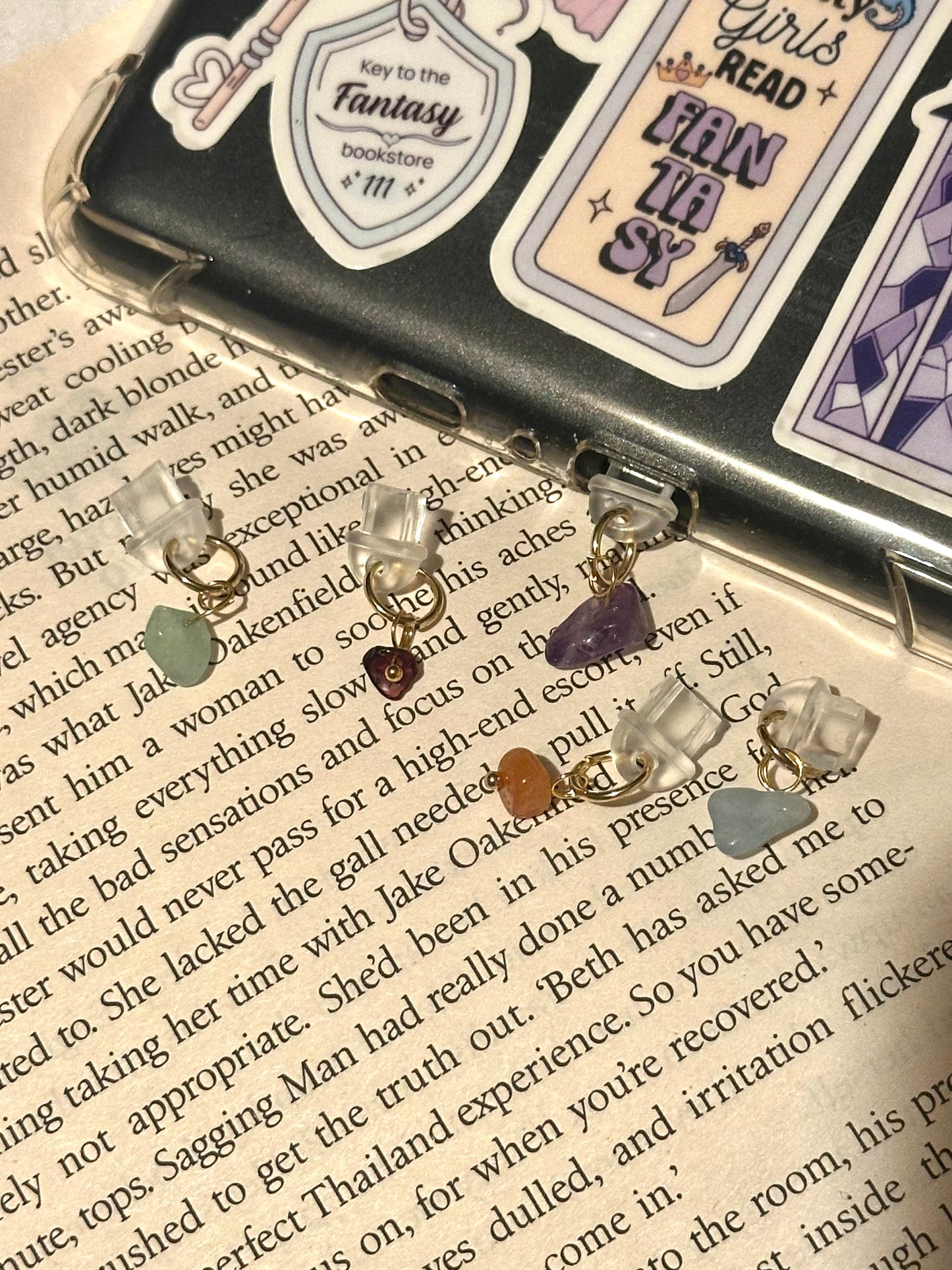 Crystal E-reader charm