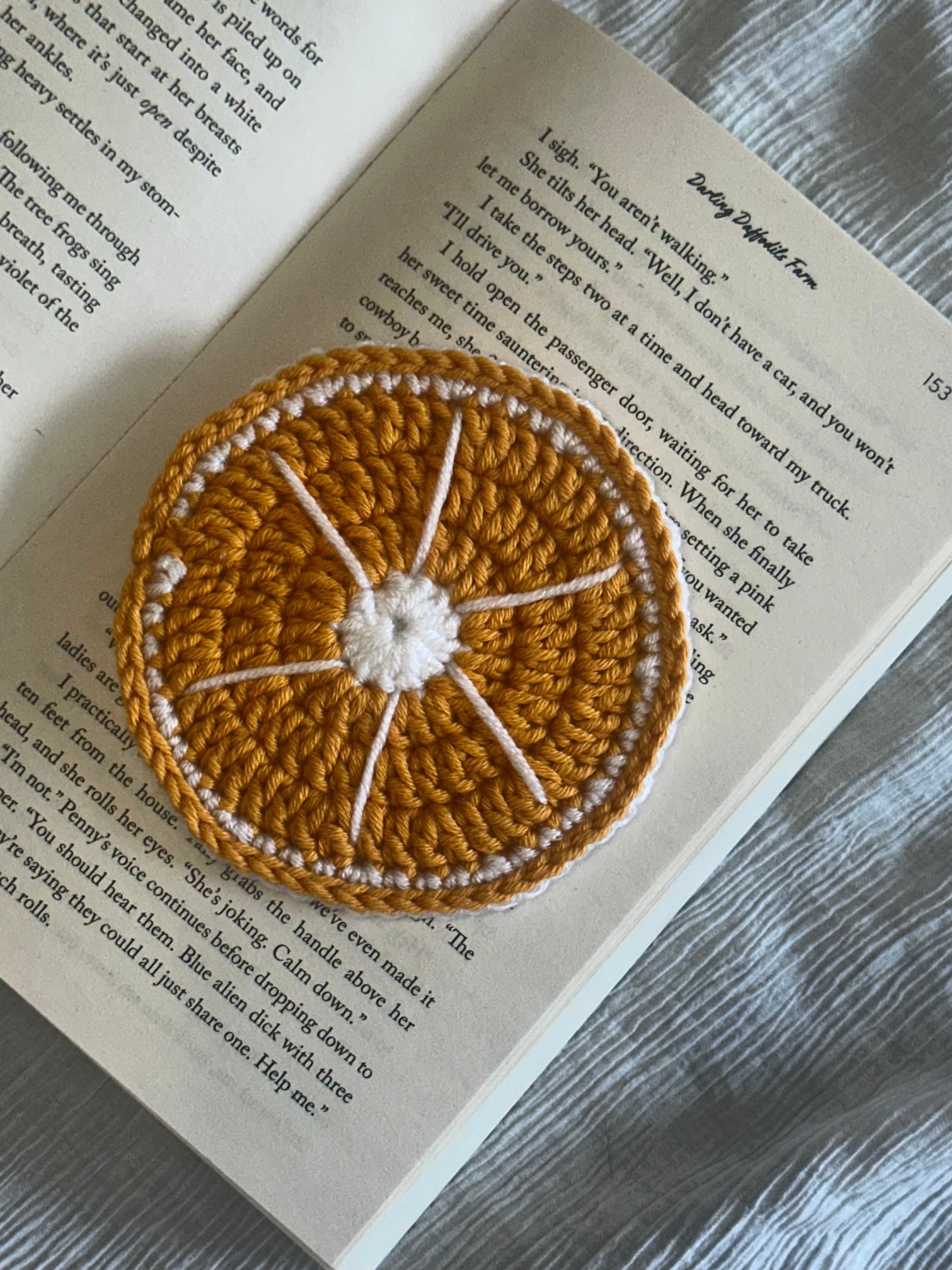 Orange coaster