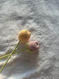 Tulip flower stem - crochet