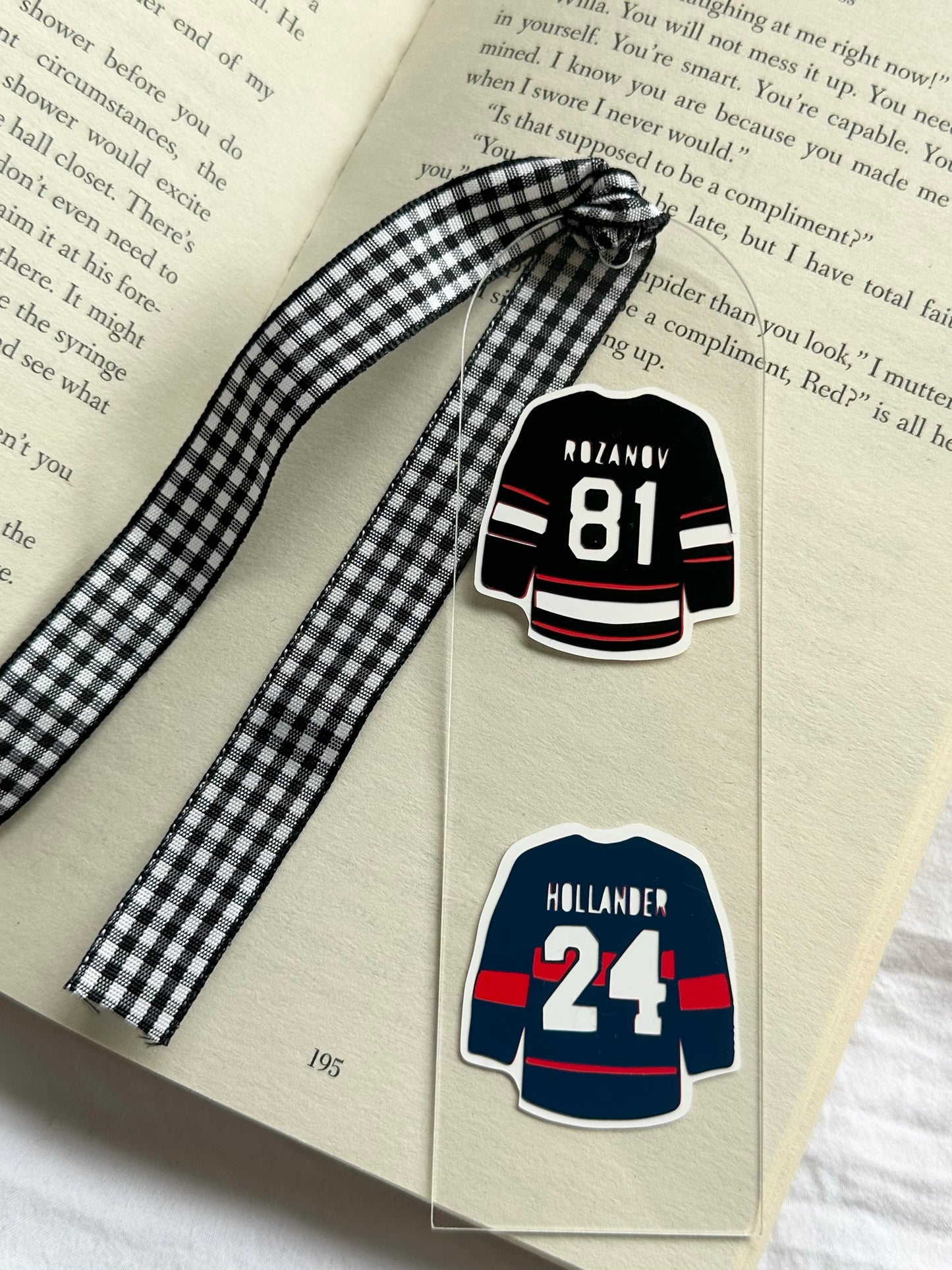 Ice hockey heated rivalry books inspired bookmark
