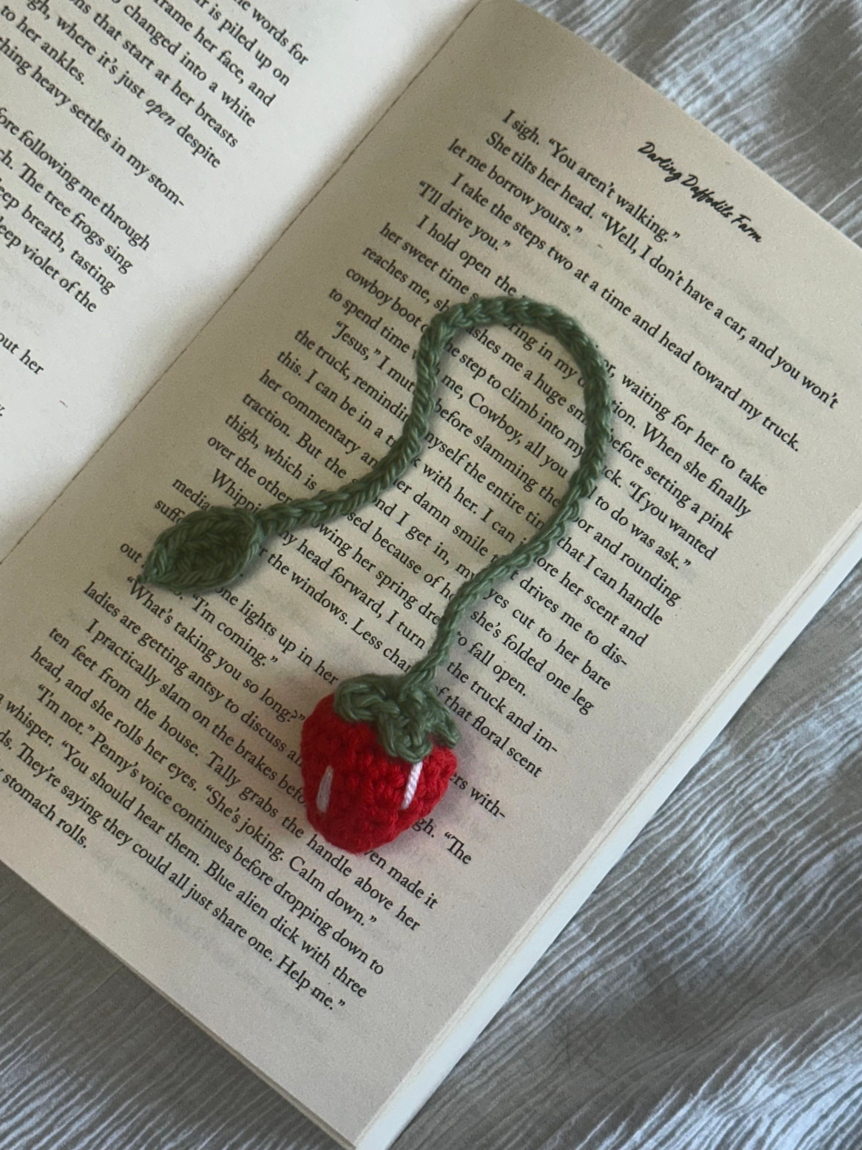 Strawberry bookmark