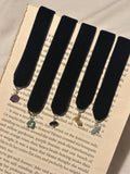 Crystal ribbon bookmarks