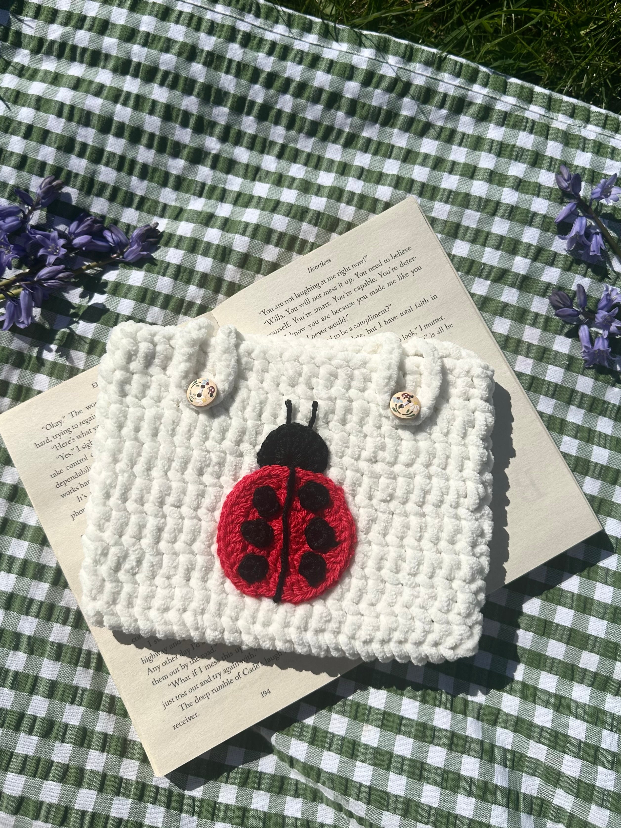 Ladybird garden book&kindle sleeve