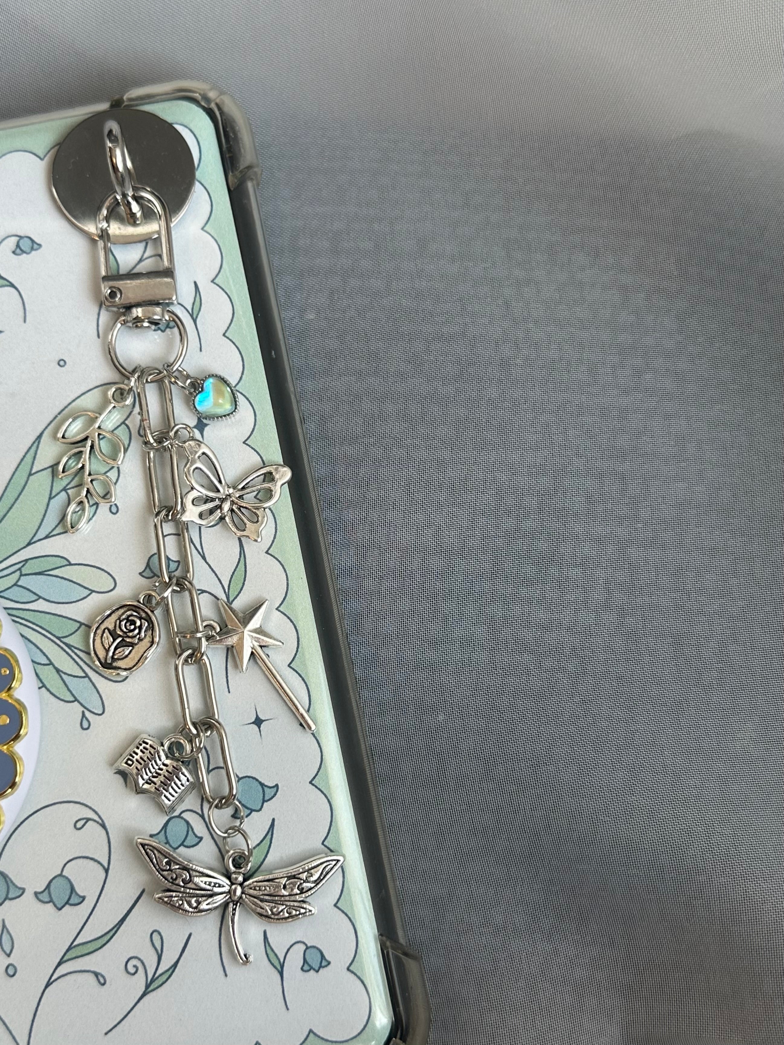 Whimsical E-reader charm