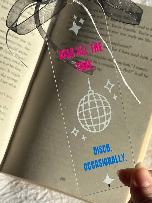 Kiss and disco bookmark