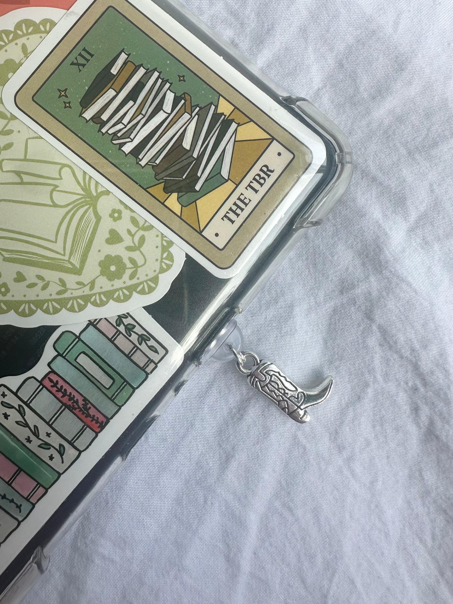 Kindle dust plug - cowboy boot