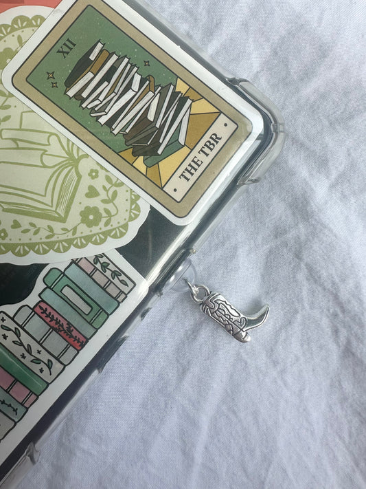 Kindle dust plug - cowboy boot