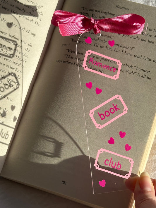 Romance club bookmark