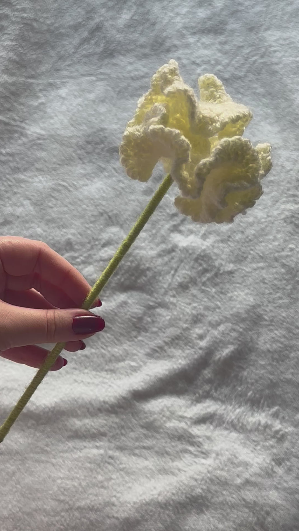 Carnation Flower stem - crochet