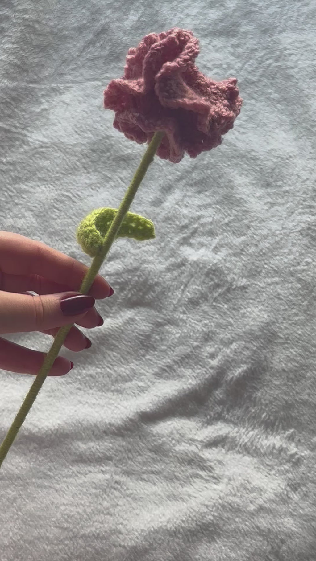 Carnation Flower stem - crochet